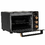 Мини-печь Kraft KF-MO 3506 KGLB (черный/золото) с дисплеем, фото16