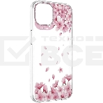 Чехол-накладка SwitchEasy Artist Starfield на заднюю сторону iPhone 13 (6.1'). Материал изделия: 100% ТПУ. Размер изделия: 151*75*12 мм. Дизайн: Sakura. SwitchEasy Artist Case For iPhone 13 (6.1') - Sakura, фото2