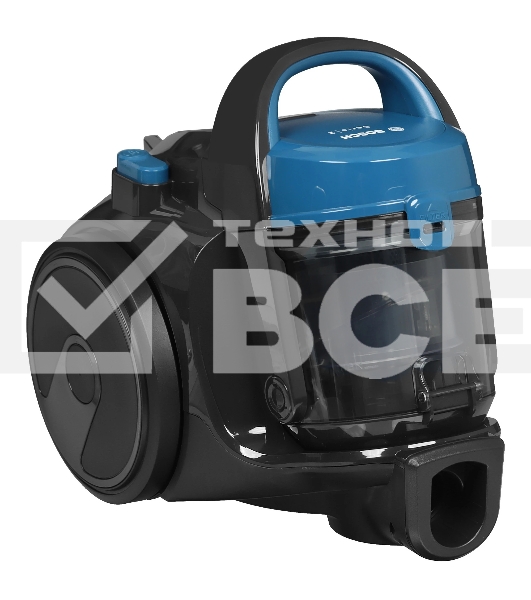 Пылесос Bosch BGS05A220 синий/серый, 700 Вт, уборка сухая, пылесборник контейнер 1.5 л