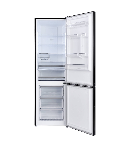 Холодильник Korting KNFC 62370 N черный двухкамерный 257/94л морозилка снизу, No Frost