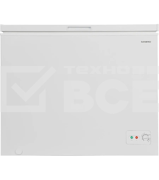 Морозильный ларь SunWind SCH251WT, белый, 249л