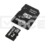 Флеш карта microSD 8Gb, Smartbuy microSDHC Class 10 (SD адаптер), фото4
