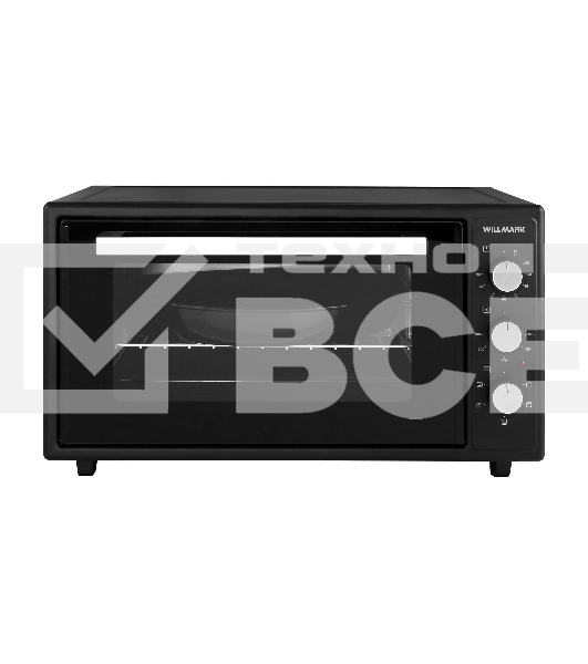 Мини-печь Willmark WOF-505BL (50л,конвекция,эмал.внутр.поверх,лампа,таймер, черн., 1500Вт)
