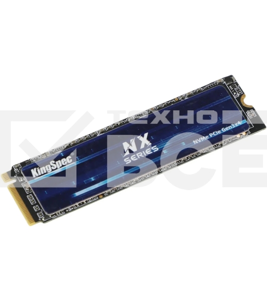 Накопитель SSD KingSpec NX-512, 512Gb, PCIe 3.0 x4, M.2 2280, NVMe, R/W 3400/3100
