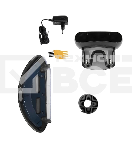 Робот-пылесос Vitek VT-1805 (MC) голубой/белый, 2500 мА·ч Li-Ion, уборка влажная/сухая, пылесборник контейнер 0.5 л