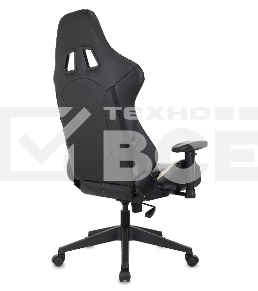 Кресло игровое Бюрократ VIKING 5 AERO WHITE черный/белый искусственная кожа