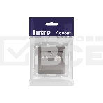 Розетка Intro Accent 6-303-09 информационная RJ45 IP20 СУ титан Б0063642, фото2