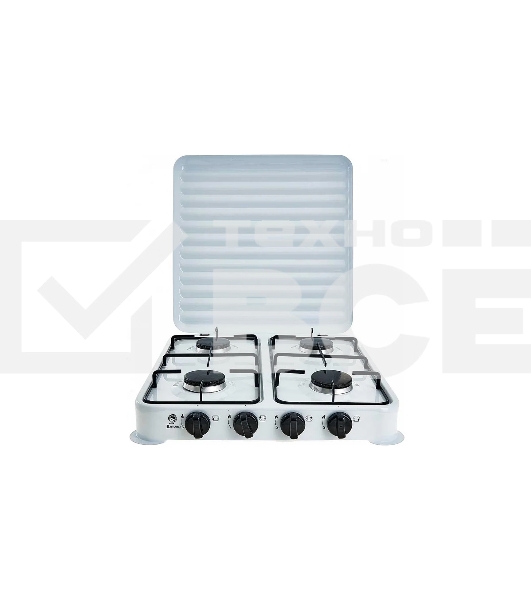 Плитка газовая ВАСИЛИСА ВА-6504 четырехконфорочная,белая