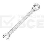 Ключ комбинированный трещоточный Denzel 14704 10 мм, CrV, матовый хром, фото 1