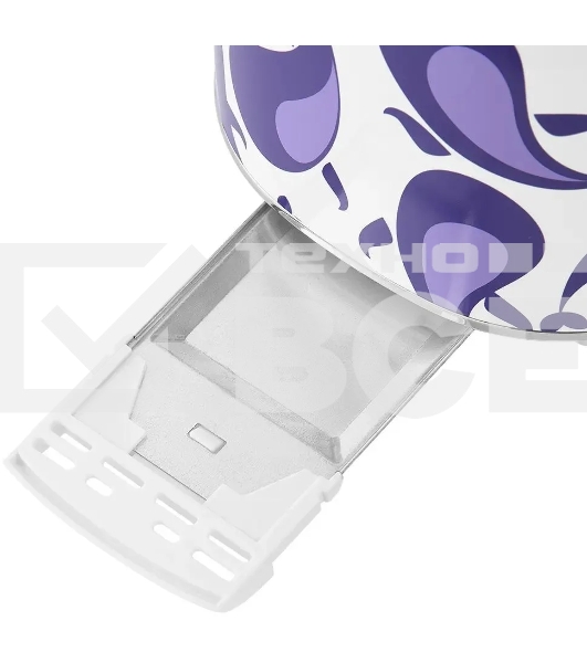 Тостер Kitfort КТ-6863 1080Вт белый/фиолетовый