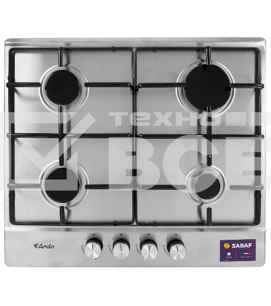 Газовая варочная панель ARDO MH64GX2 серый металлик