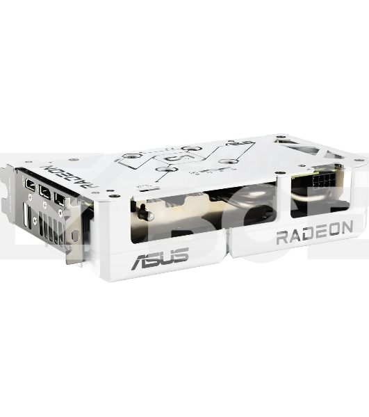 Видеокарта Asus DUAL-RX9060XT-16G-WHITE белый