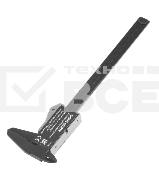 Штангенциркуль пластиковый Denzel 150 мм, электронный, большой дисплей, с глубиномером