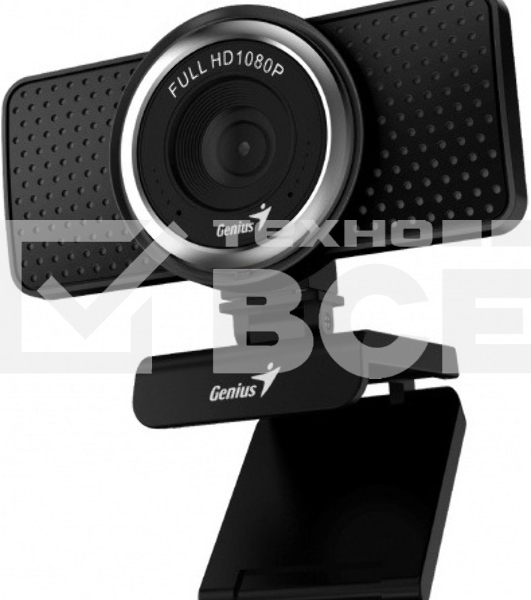 Веб-камера Genius ECam 8000 черная черный new package, 1080p Full HD, Mic, 360°, универсальное мониторное крепление, гнездо для штатива
