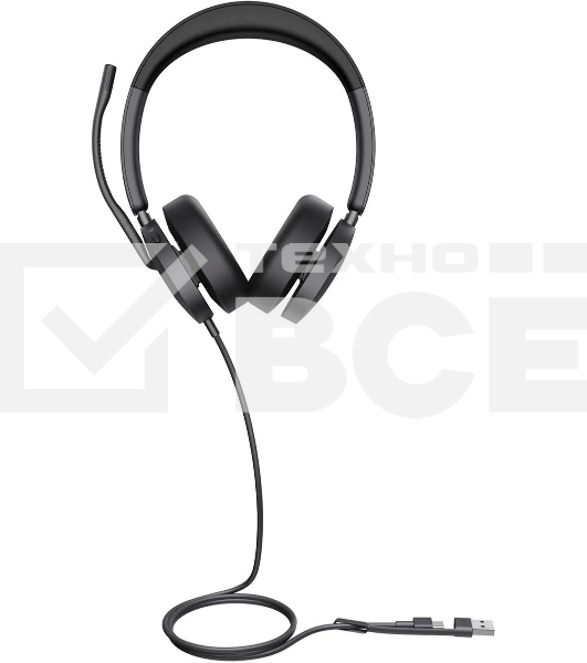 Гарнитура проводная Yealink UH48 Dual UC USB-C/A 1308152