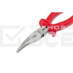 Длинногубцы Matrix 17496 econom 200 мм, изогнутые, шлифованные пластмассовые рукоятки, фото3