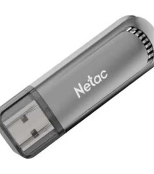 Флешка USB Netac UA61B (NT03UA61B-256G-32GM), 256Gb, USB 3.2, R/W 150/45, серый
