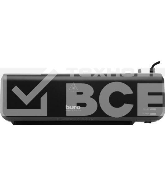 Ламинатор Buro BU-L290 черный A4 (70-125мкм) 30 см/мин (2 вал.) хол.лам. лам.фото