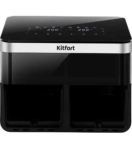 Аэрогриль Kitfort КТ-8110 2700Вт серебристый/черный