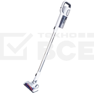 Пылесос вертикальный SUPRA VCS-5095 белый, питание от аккумулятора, 120 Вт, уборка сухая, пылесборник 0.5 л