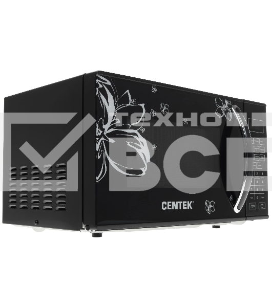 Микроволновая печь Centek CT-1579 черный, 20 л, 700 Вт, переключатели - сенсор