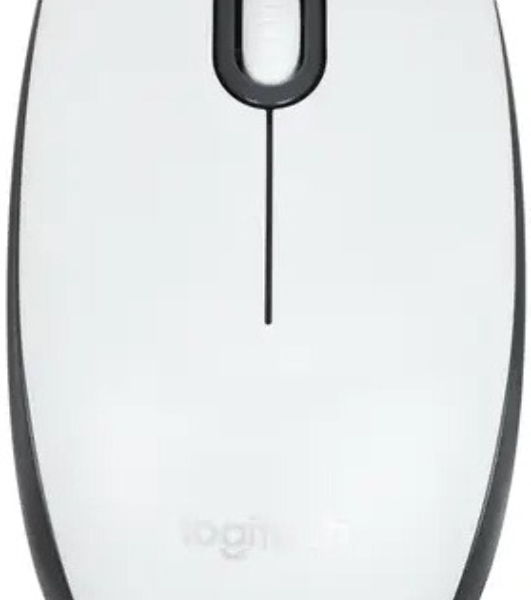 Мышь проводная Logitech M100R белый, 1000 dpi, USB, кнопки - 3
