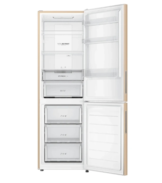 Холодильник Haier CEF536CGG золотистый двухкамерный 240/105 л морозилка снизу, No Frost