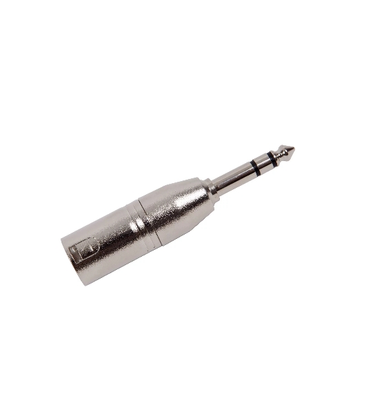Переходник аудио FORCE CFA-014XLR (M) 3-pin на 1/4' TRS Jack (M) стерео, материал контактных частей медь, покрытие никель, матовый серебристый