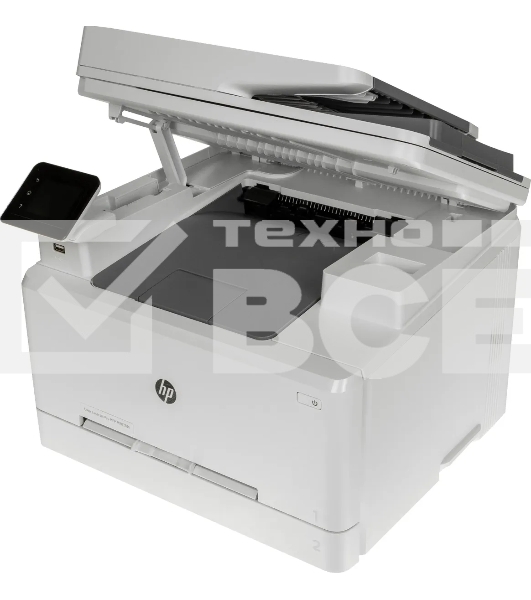 МФУ лазерный HP Color LaserJet Pro M283fdn (7KW74A), A4, цветной, печ. до 21 стр/мин., скан. до 26 стр/мин. (ч/б) 22 стр/мин. (цвет), 600 x 600 dpi (печать) 300x300dpi (скан.), USB, RJ-45, Air Print, Mopria