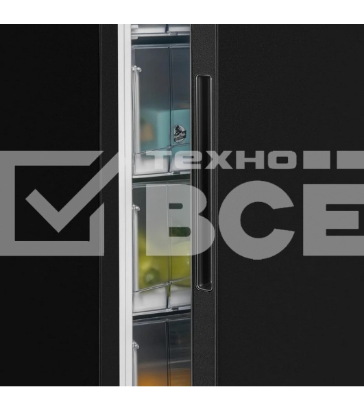 Морозилка Nordfrost DF 268 BAP, черный, 256л, 6 ящиков