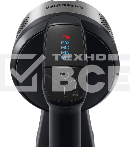 Пылесос вертикальный/ручной Samsung VS20B75ADR5/EV черный/серый, питание от аккумулятора, 200 Вт, уборка влажная/сухая, пылесборник 0.8 л, работа от АКБ max 60 мин.
