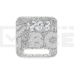 Радиобудильник Harper HCLK-2060 белый/серый - белый led, фото 1