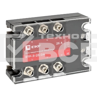 Реле твердотельное трехфазное RTP-25-DA PROxima EKF rtp-3-25-da