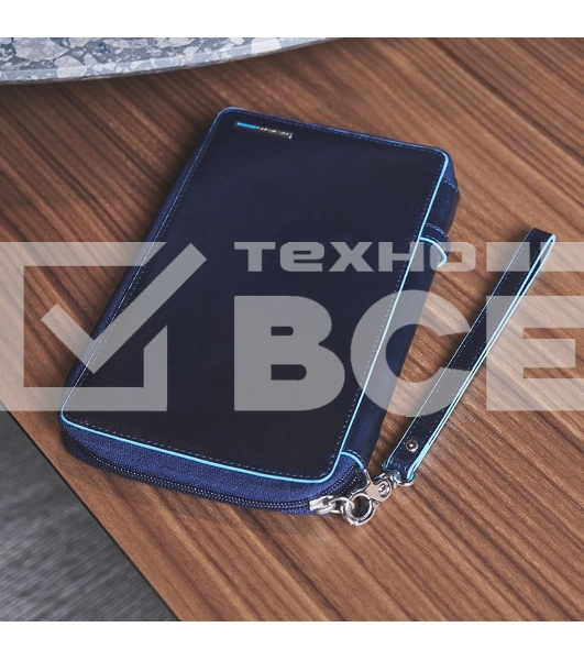 Мультипортмоне Piquadro Blue Square PP3246B2/BLU2 синий натур.кожа