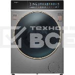 Стирально-сушильная машина Weissgauff WMD 58411 Direct Drive Inverter Premium Steam Steel (433418) нержавеющая сталь, фронтальная загрузка 11 кг, 1400 об/мин, класс: В, фото 1