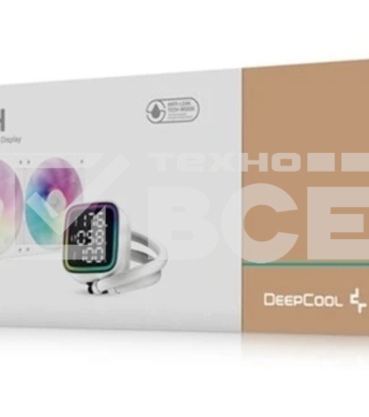 Система жидкостного охлаждения DEEPCOOL LD240 WH белый, 120 мм, алюминий/медь, 2400 об/мин, 38.71 дБ, 4 pin, 280 Вт