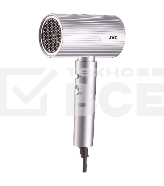 Фен JVC JHD012 1800 Вт, серебристый