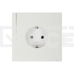 Розетка СП FORTE&PIANO FP215 16А с заземл. защ. шторки винт. крепл. бел. IEK FP-R14-16-K01, фото 1