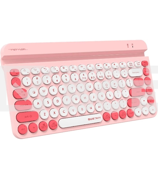 Клавиатура A4Tech Fstyler FBK30 розовый USB беспроводная BT/Radio slim Multimedia (FBK30 RASPBERRY)