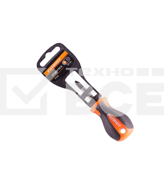 Отвертка Patriot PH2x38, CR-V, магнитная, двухкомпонентная рукоятка