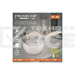 Ковш MALLONY Fortuna нержавеющая сталь, с крышкой 1,65 л, диаметр 16 см, капсулированное дно, фото3