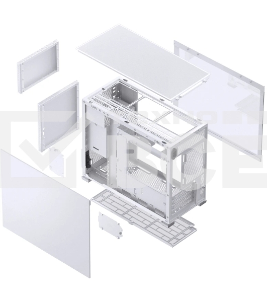 Компьютерный корпусMini-Tower/ Case JONSBO D31 STD, Mini-Tower, TG, no fan, 1xUSB-A 3.2 + 1xUSB-C 3.2, mATX, mDTX, mITX белый