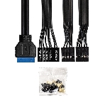 Компьютерный корпус Minitower ExeGate BAA-308MUC-UNS400 (mATX, БП UNS400 с вент. 12см, 1хUSB+1хUSB 3.0+1хTypeC, HD Audio, черный), фото8