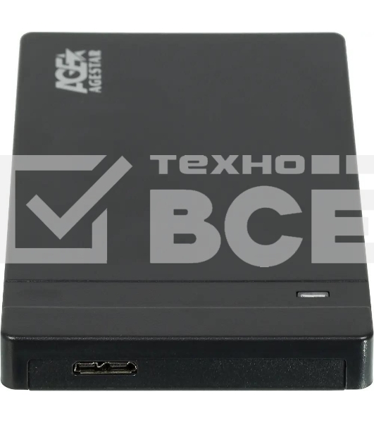 Внешний корпус для HDD AgeStar 3UB2P3 SATA III пластик черный 2.5