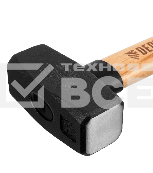 Кувалда Denzel 2000 г, кованая головка, буковая рукоятка