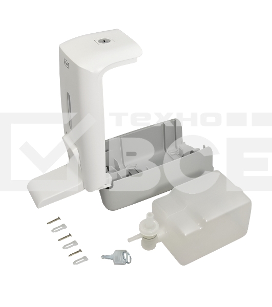 Локтевой дозатор универсальный для жидкого мыла и дез. растворов, 800 мл, Puff 8189, пластиковый