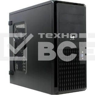 Компьютерный корпус Midi Tower InWin PE689 Black USB 3.0*2+A(HD)+fron fan 120мм*1+rear fan 120мм*1+ 2*2SATA+1*1SATA+Intrusion Switch/ holes for SL20” ATX RACKMOUNT*(без блока питания)