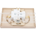 Розетка 2-м. SE ATN001226 AtlasDesign 16А с заземл. со шторками в сборе песочн., фото4