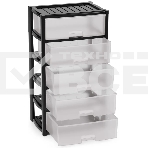 Комод Альтернатива М8764 Колорит 5 секций. широкий черный, фото2