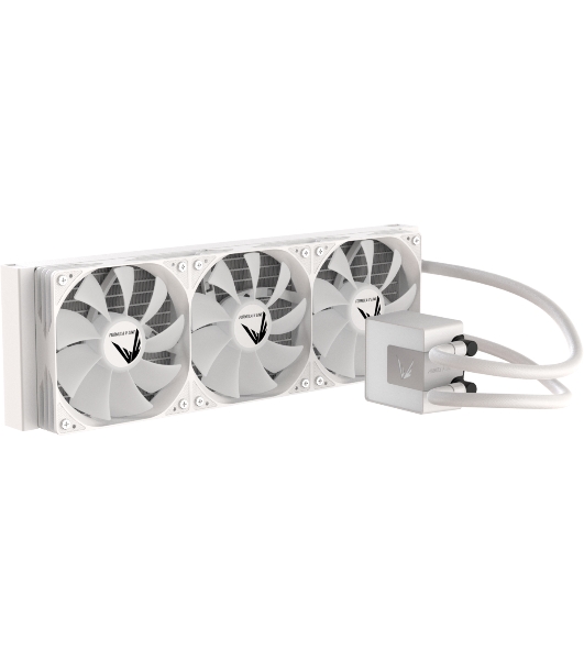 Кулер с водяным охлаждением Formula V Line ICE JET GLOW 360 WH, 360мм, 3x120мм, ARGB fans, LGA115X/1200/1700/1851, AM4/AM5